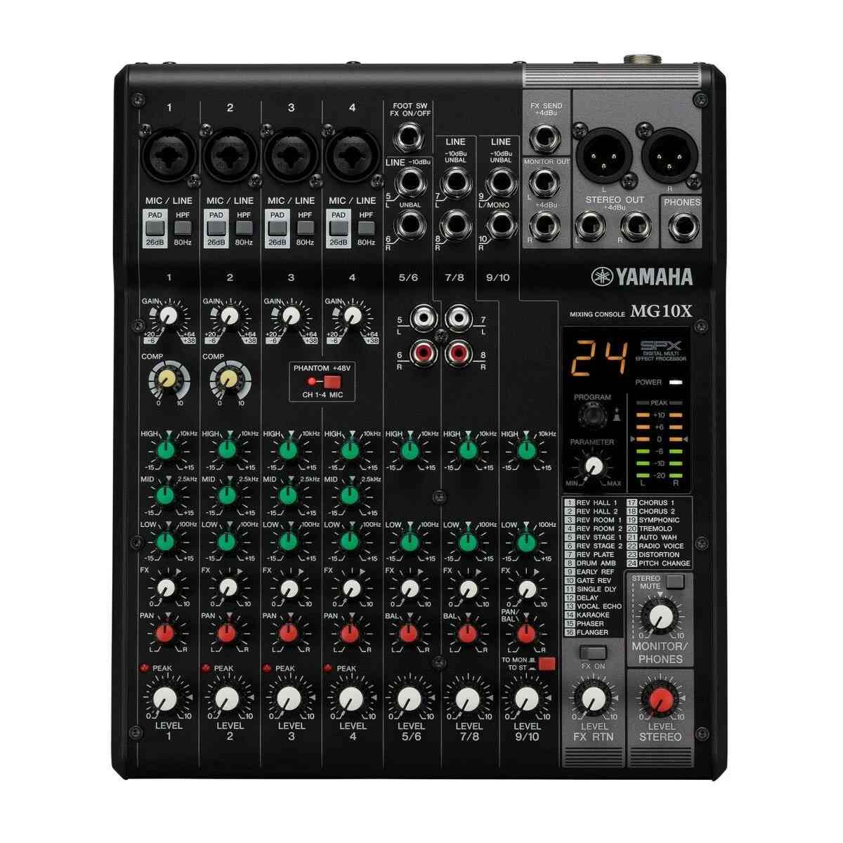 Yamaha MG10X CV 10 Kanal Analog Deck Mikser