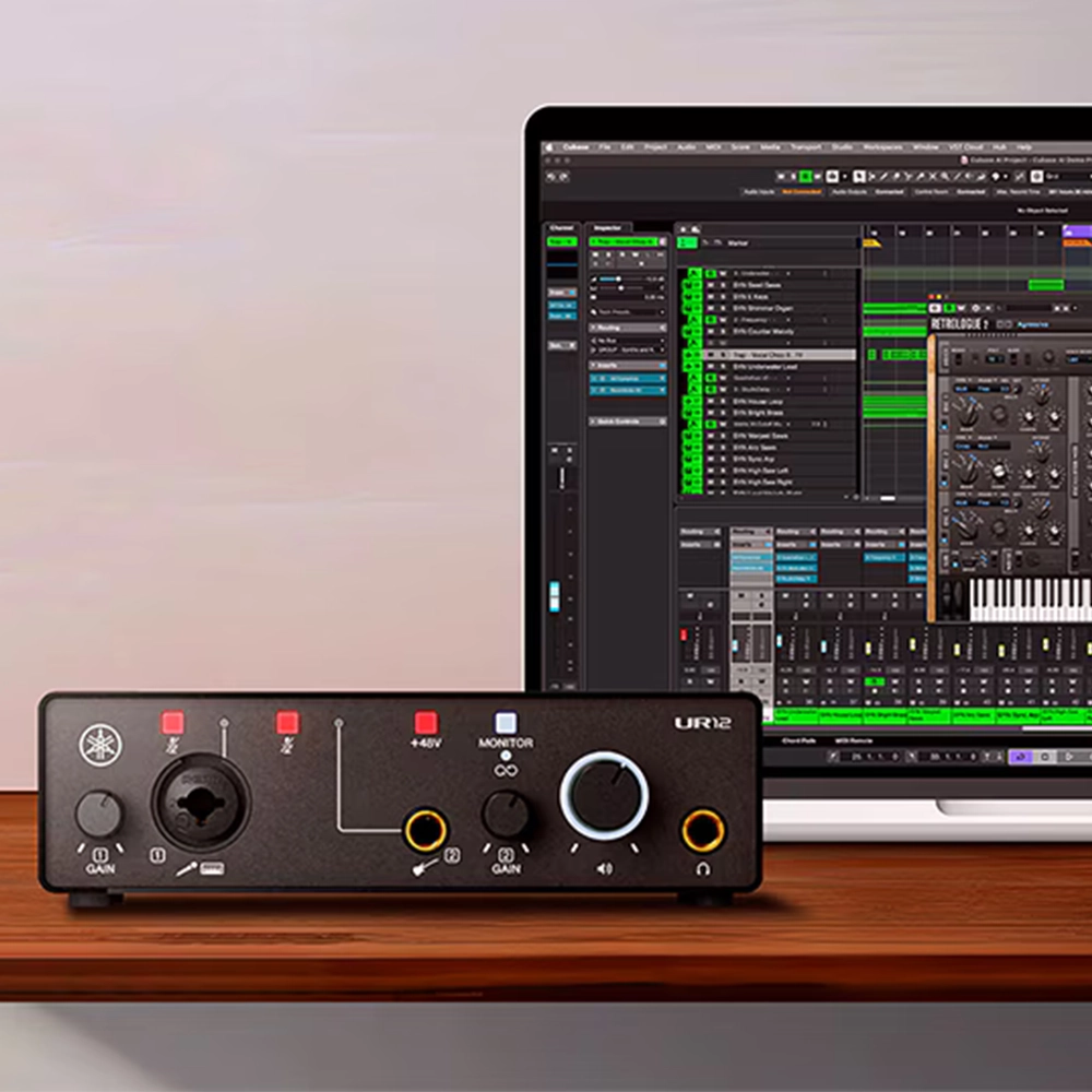 Yamaha UR12MK3 USB-C Ses Kartı Siyah ve Beyaz Seçenekleri