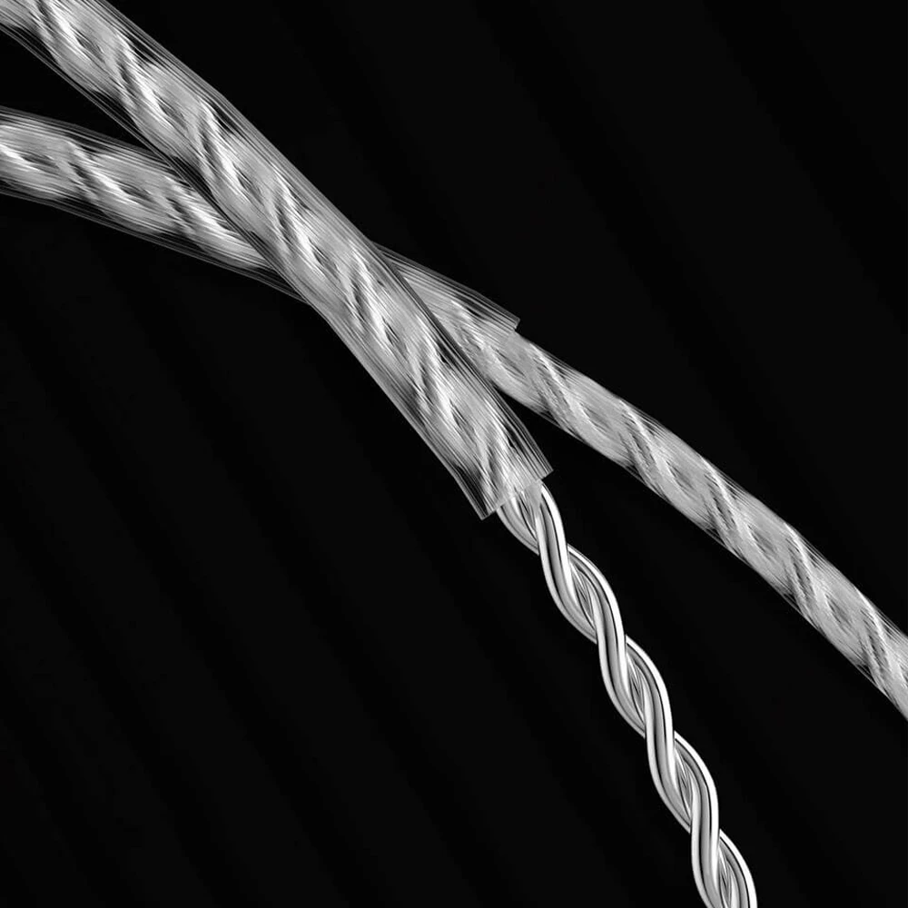 KZ ZEX PRO'nun profesyonel gümüş kaplama çift düz kablosu