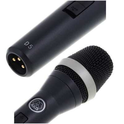 AKG D5S Switch'li Dinamik Vokal Sahne El Mikrofonu - 4