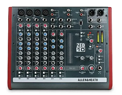 Allen & Heath ZED-10 USB Destekli 10 Kanallı Analog Mikser - 1