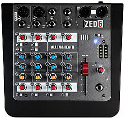 Allen & Heath ZED-6 6 Kanallı Kompakt Analog Mikser - Allen & Heath