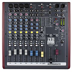 Allen & Heath ZED60-10FX 60mm Faderlı ve Efektli 10 Kanallı Analog Mikser - Allen & Heath