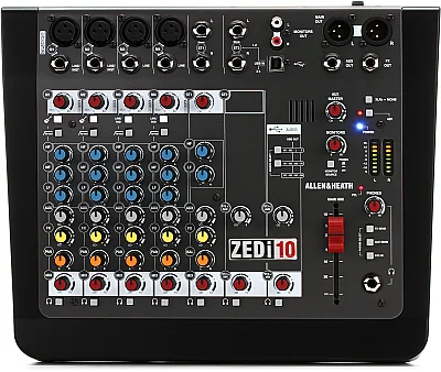 Allen & Heath ZEDi-10 4x4 USB Ses Kartlı 10 Kanallı Analog Mikser - 1