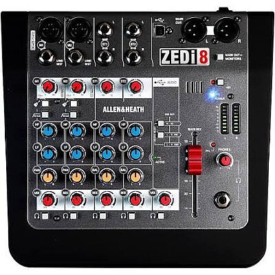 Allen & Heath ZEDi-8 2x2 USB Ses Kartlı Kompakt Analog Mikser - 1