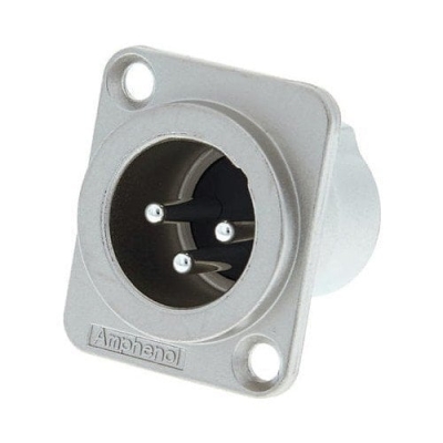 Amphenol AC3MMDZ Şase Tipi Erkek XLR Fiş - 1