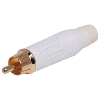 Amphenol ACPR Beyaz RCA Fiş - 1