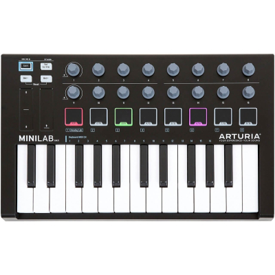 Arturia MiniLab MK II Black Edition - 25 Tuşlu Midi Klavye - 1