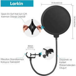 Audio-Technica AT2020 Stüdyo Set (Mikrofon Tutucu + 2 Mt Balanslı Kablo + Pop Filtre) - 9