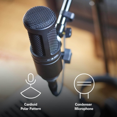 Audio-Technica AT2020 Stüdyo Condenser Mikrofon - 10