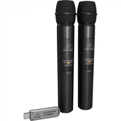 Behringer ULTRALİNK ULM202USB KABLOSUZ ÇİFT VOKAL MİKROFONU - 1