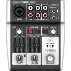 Behringer Xenyx 302USB 2 Kanal USB Ses Kartlı Stüdyo Mikseri - Behringer