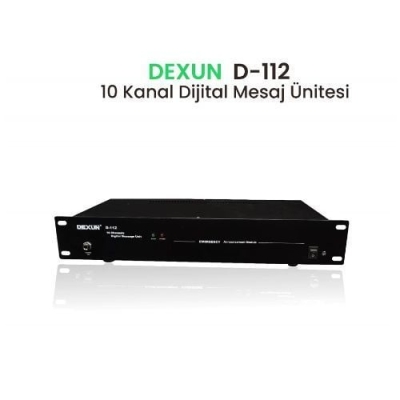 Dexun D-112 10 KANAL DİJİTAL MESAJ ÜNİTESİ 10 SES KAYDI - 1