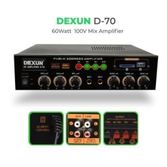Dexun D-70 60W - 100V / 4-16 Ohm Mixer Amfi - Dexun