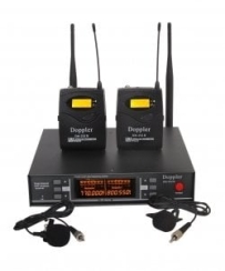 Doppler DM 252B Dijital UHF Çift Yaka Telsiz Kablosuz Mikrofon - Doppler