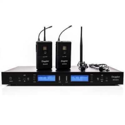 Doppler DM-502B Dijital UHF Çift Yaka Kablosuz Telsiz Mikrofon - Doppler
