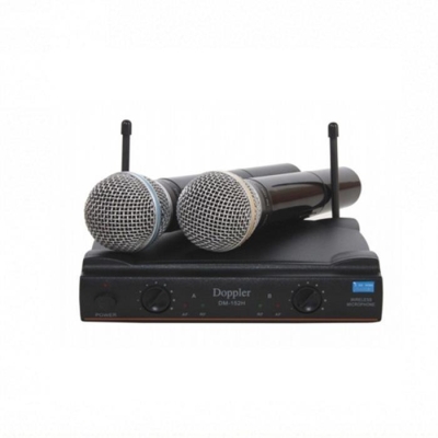 Doppler DM152 Dijital UHF Çift El Kablosuz Telsiz Mikrofon - 1