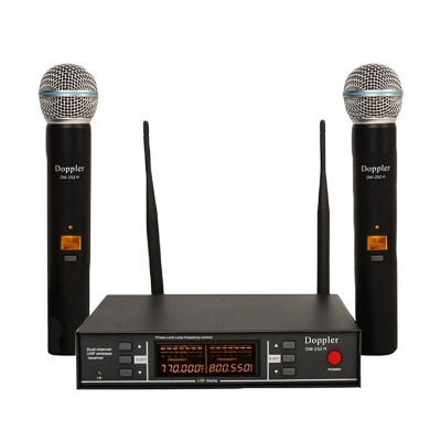 Doppler DM252 Dijital UHF Çift EL Telsiz Kablosuz Mikrofon - 1