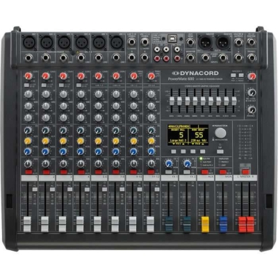 Dynacord PowerMate 600-3 6 Kanal 2 x 1000 Watt Power Mikser - 1