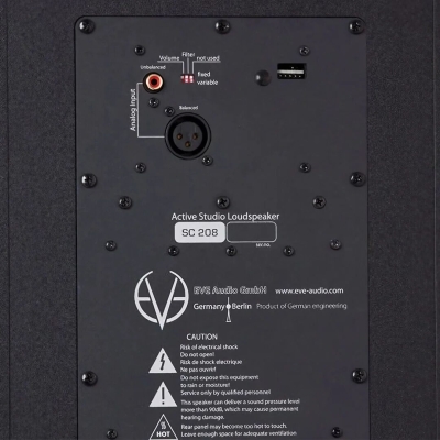Eve Audio SC208 2-Yollu Yakın & Orta Alan Aktif Stüdyo Monitörü (Tek) - 2