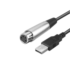 Fifine 4 Pin XLR Dişiden USB Erkeğe Kablo - Fifine