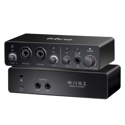 Fifine Ampli 3 USB Stüdyo Ses Kartı 2 Giriş 2 Çıkış 24bit/192kHz Windows/MAC/IOS/Android - 2