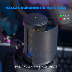 Fifine Ampligame A8T USB Yayıncı Bilgisayar Mikrofonu - 10