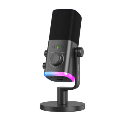Fifine Ampligame AM9 Hibrit USB/XLR Yayıncı Mikrofon Seti - 1
