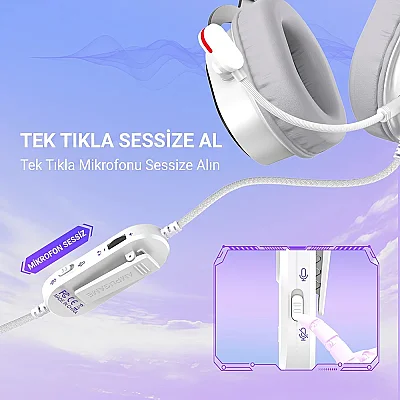 Fifine Ampligame H16 Mikrofonlu 7.1 Oyuncu Kulaklığı - 7