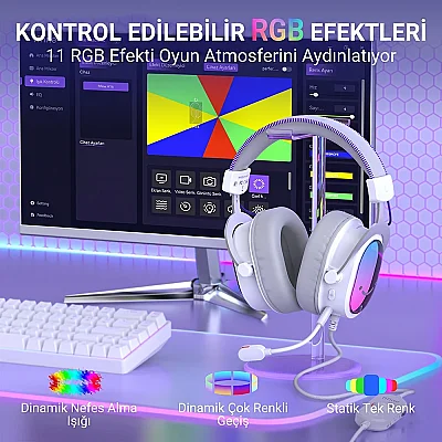Fifine Ampligame H16 Mikrofonlu 7.1 Oyuncu Kulaklığı - 9