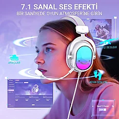 Fifine Ampligame H16 Mikrofonlu 7.1 Oyuncu Kulaklığı - 10