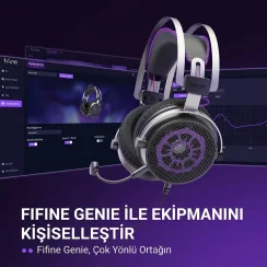 Fifine AmpliGame H18V 7.1 Surround Open-Back Oyuncu Kulaklığı - 5