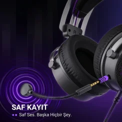 Fifine AmpliGame H18V 7.1 Surround Open-Back Oyuncu Kulaklığı - 9