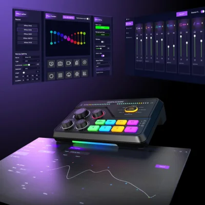 Fifine Ampligame SC8 USB Oyuncu Ses Mikseri - 10