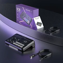 Fifine Ampligame SC8 USB Oyuncu Ses Mikseri - 13