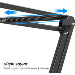 Fifine CS1 Masa Tipi Mikrofon Standı - Mikrofon Sehpası 35x35cm - 9