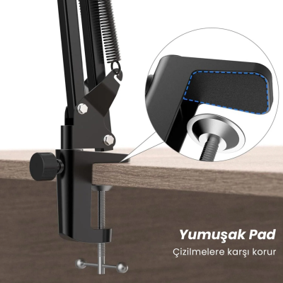 Fifine CS1 Masa Tipi Mikrofon Standı - Mikrofon Sehpası 35x35cm - 7