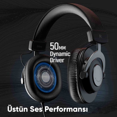Fifine H8 Profesyonel Stüdyo Referans Kulaklığı - 5