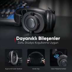 Fifine H8 Profesyonel Stüdyo Referans Kulaklığı - 6