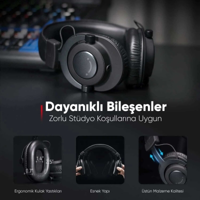 Fifine H8 Profesyonel Stüdyo Referans Kulaklığı - 6