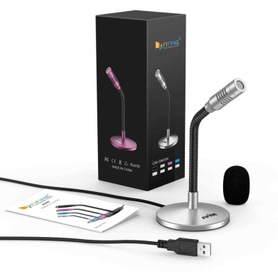 Fifine K050 USB Bilgisayar Mikrofonu - Yayıncı Mikrofonu - Youtuber Mikrofonu - 4