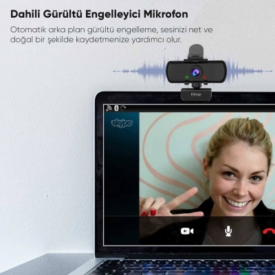 Fifine K420 2K HD Yayıncı - PC - OBS - Zoom - Skype - Bilgisayar Kamerası - 6