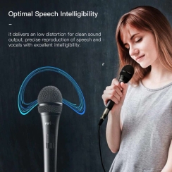 Fifine K6 Kablolu - Açma/Kapama Tuşlu - Profesyonel - Vokal - Karaoke Dinamik Mikrofon - 7