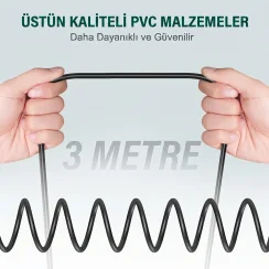 Fifine L9 Profesyonel XLR Mikrofon Kablosu (3 Metre) - 4