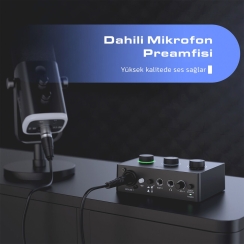 Fifine Ampli1 (SC1) USB Ses Kartı - 4
