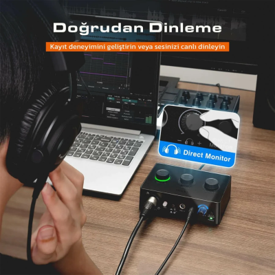 Fifine Ampli1 (SC1) USB Ses Kartı - 5