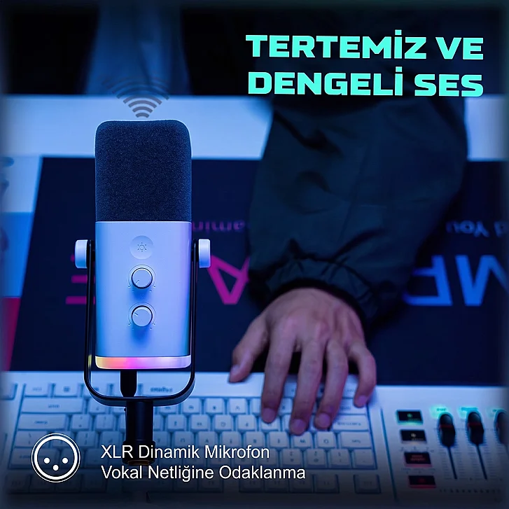 Fifine TAM8 Dinamik Kardioid Ses Kalitesi