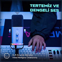 Fifine TAM8 XLR/USB RGB Dinamik Oyuncu Mikrofon Seti - 15