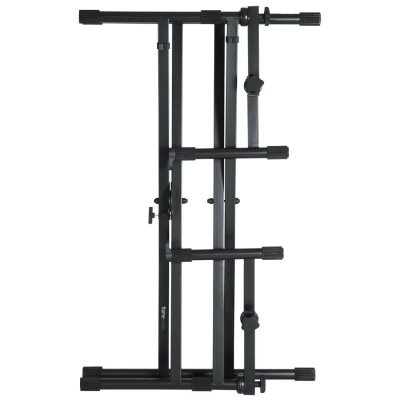 Gator Frameworks GFW-KEY-5100X | Black 2 Tier X Style Keyboard Stand - 2