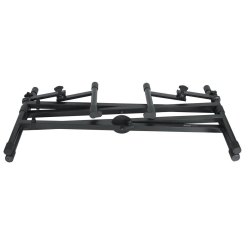 Gator Frameworks GFW-KEY-5100X | Black 2 Tier X Style Keyboard Stand - 3